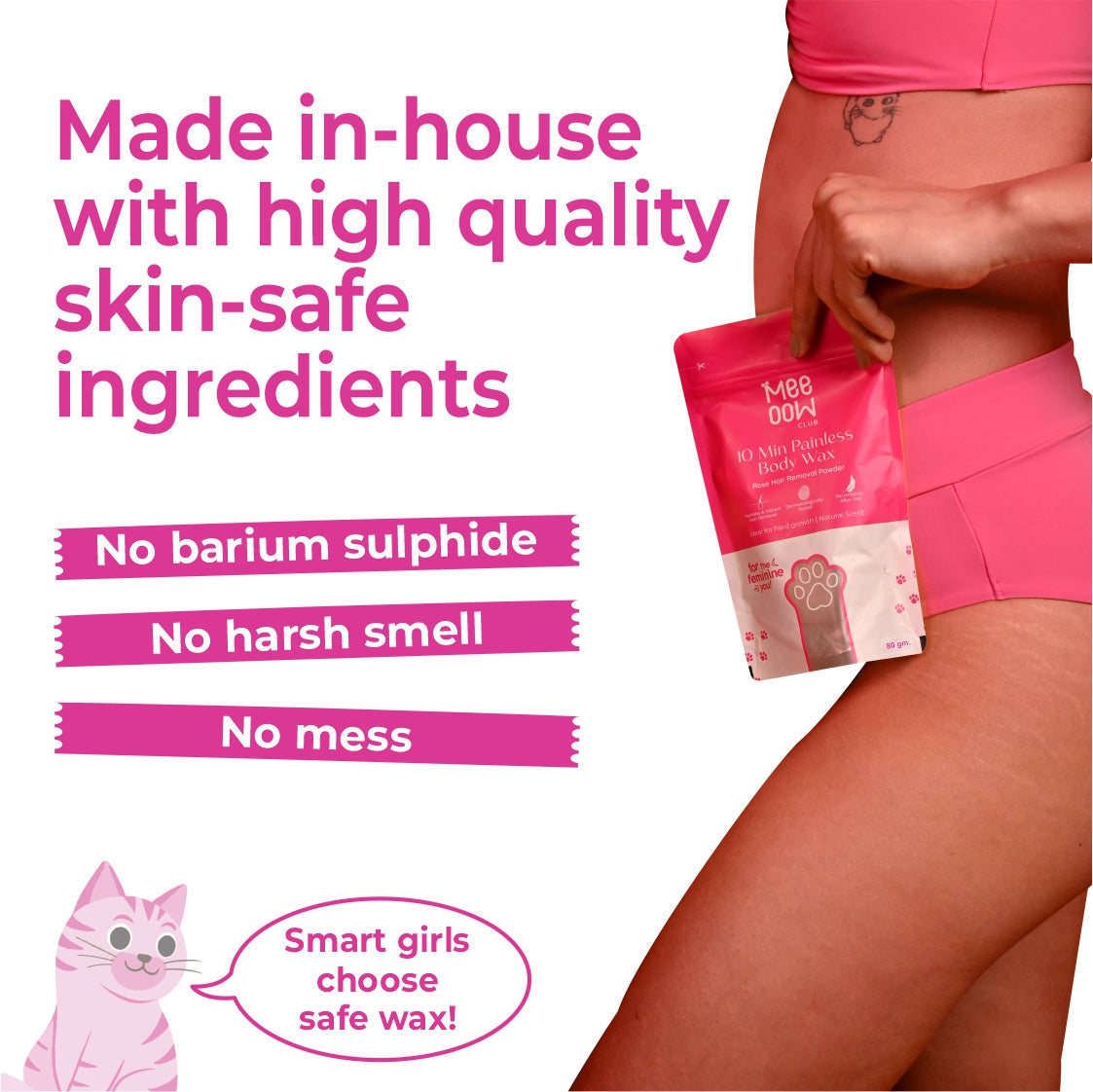 MEEOOW - 4-in-1 Rose Body Wax Powder Mask